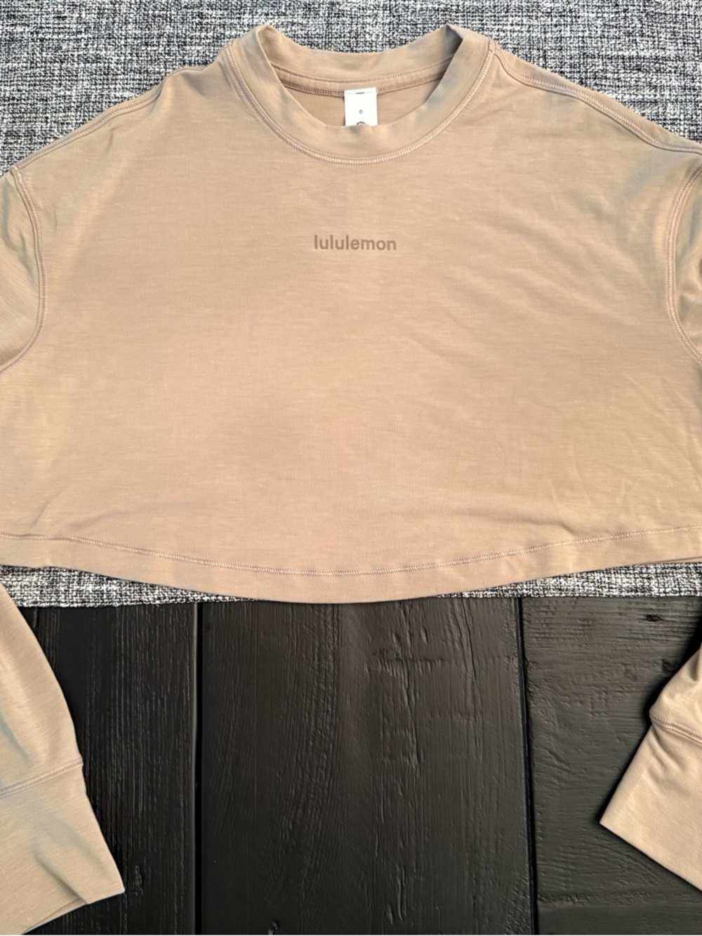 lululemon Jersey Training Super-Crop Long Sleeve Top